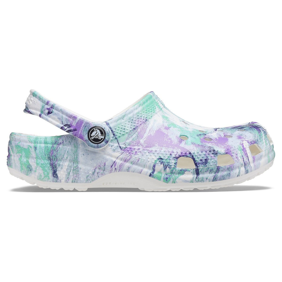 Saboți Crocs Classic Out of this World II Clog Alb - White/Multi - imagine 5